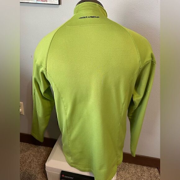 Under Armour Mens Medium Green Half ZIP Pullover - Picture 7 of 7